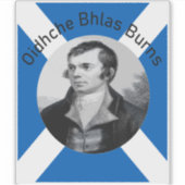 Robbie Burns - In Grey Oidhche Bhlas Burns Sticker (Voorkant)