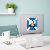 Robbie Burns - In Grey Oidhche Bhlas Burns Sticker (Laptop op bureau)