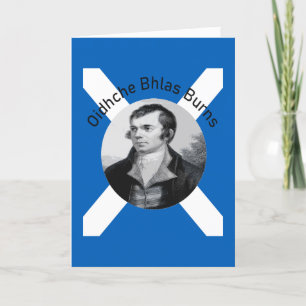 Robbie Burns - In grijze Burns-nacht Feestdagen Kaart