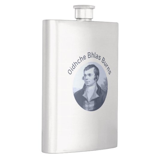 Robbie Burns - Oidhche Bhlas Burns Blue Text Flacon (Rechts)