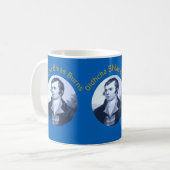 Robbie Burns - Oidhche Bhlas Burns Gele Tekst Koffiemok (Voorkant links)
