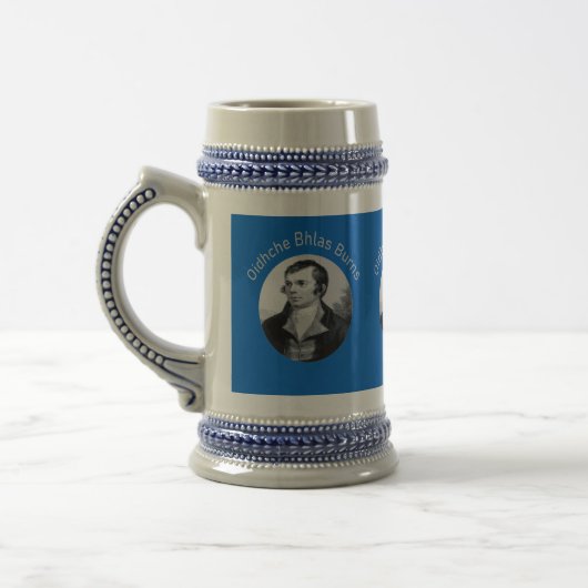 Robbie Burns - Oidhche Bhlas Burns Lichtgrijs Bierpul (Links)