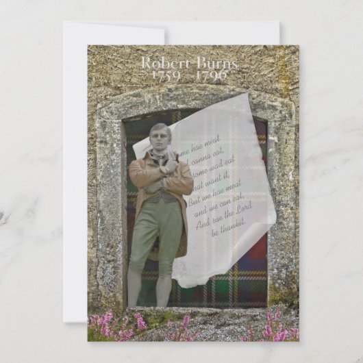 Robbie Burns Oude Steen en Heather Kaart (Voorkant)