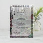 Robbie Burns Piper Kaart (Staand voorkant)