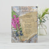 Robbie Burns Rustieke uitnodiging (Staand voorkant)