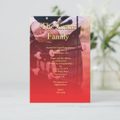 Robbie Burns Scotland Sentimental Party Uitnodigin Kaart (Staand voorkant)