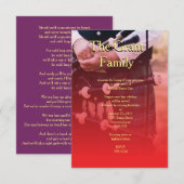 Robbie Burns Scotland Sentimental Party Uitnodigin Kaart (Voorkant / Achterkant)