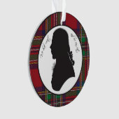 Robbie Burns silhouet ornament (voorkant)