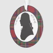 Robbie Burns silhouet ornament (voorkant)
