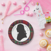 Robbie Burns silhouet Papieren Bordje (Feest)