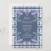 Robbie Burns Tartan en Thistle Kaart (Voorkant)