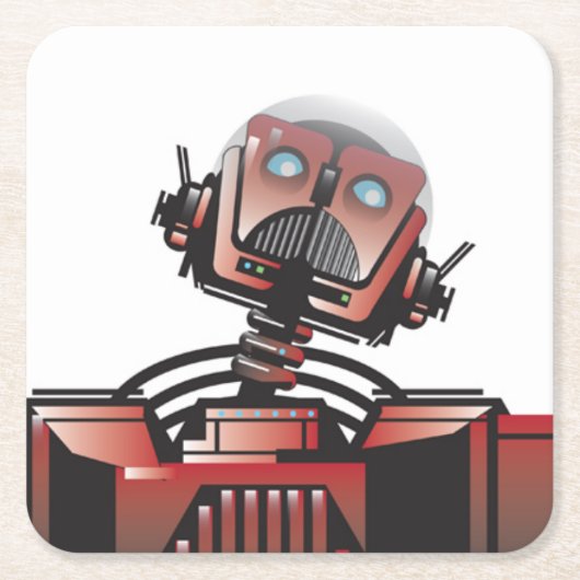 Robbie de Robot onderzetter (Voorkant)