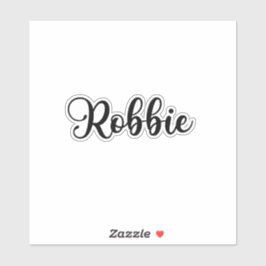 Robbie Naam - Handgeschreven kalligrafie Sticker