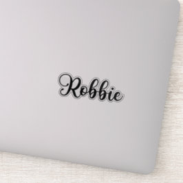 Robbie Naam - Handgeschreven kalligrafie Sticker