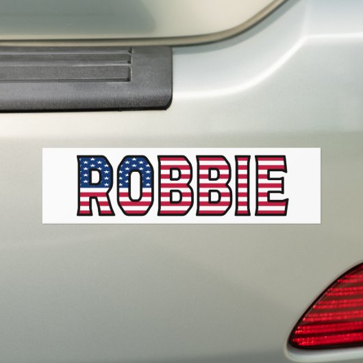 Robbie Name Vorname USA Aufkleber Sticker Auto (Op auto)