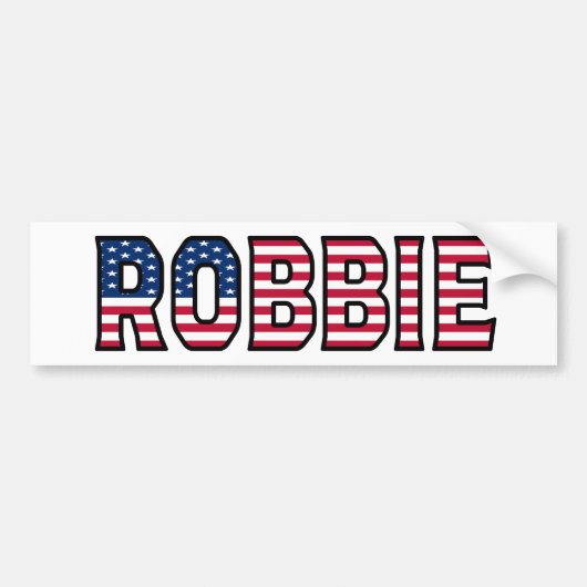 Robbie Name Vorname USA Aufkleber Sticker Auto (Voorkant)