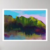 Robbin-ei-blauwe lucht landschapskunst poster (Voorkant)