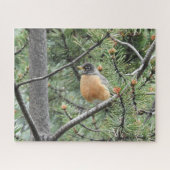 Robbin in de Trees Jigzaag Puzzle Legpuzzel (Horizontaal)