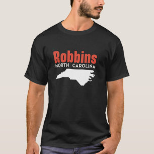 Robbins North Carolina USA State America Travel T-shirt