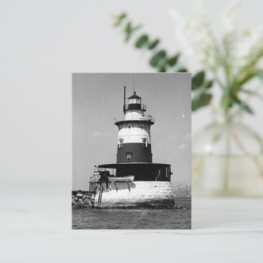 Robbins Reef Lighthouse Briefkaart (Staand voorkant)