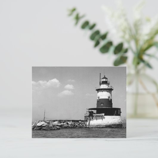 Robbins Reef Lighthouse Briefkaart (Staand voorkant)