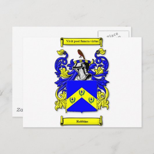 Robbins Wapenstaart Briefkaart (Voorkant / Achterkant)