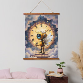 Robby de gevleugelde tijdhouder – Wings of Time-se Hangend Wandkleed