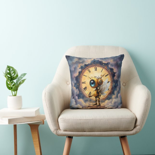 Robby de gevleugelde tijdhouder – Wings of Time-se Kussen (Stoel)