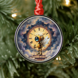 Robby de gevleugelde tijdhouder – Wings of Time-se Metalen Ornament