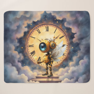 Robby de gevleugelde tijdhouder – Wings of Time-se Sherpa Deken