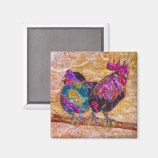 Robby Rooster en Esmerelda Magnet (Voorkant / Achterkant)