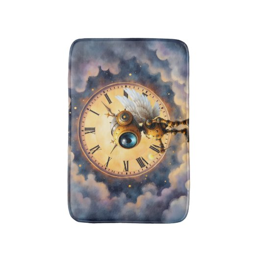 Robby the Winged Timekeeper – Wings of Time Series Badmat (Voorkant Verticaal)