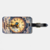 Robby the Winged Timekeeper – Wings of Time Series Bagagelabel (Achterkant horizontaal)