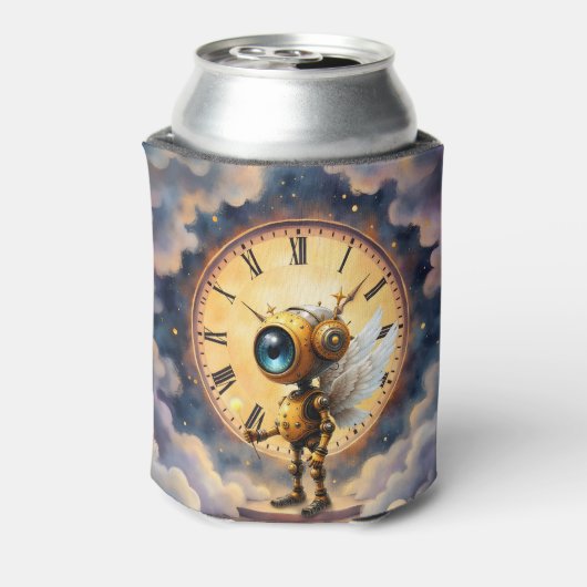 Robby the Winged Timekeeper – Wings of Time Series Blikjeskoeler (Blikje Achterkant)