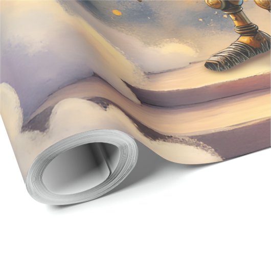 Robby the Winged Timekeeper – Wings of Time Series Cadeaupapier (Rol Hoek)