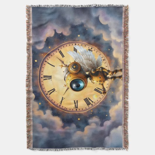 Robby the Winged Timekeeper – Wings of Time Series Deken (Voorkant Verticaal)