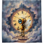 Robby the Winged Timekeeper – Wings of Time Series Douchegordijn (Voorkant)