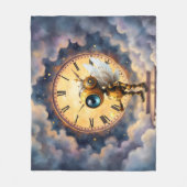 Robby the Winged Timekeeper – Wings of Time Series Fleece Deken (Voorkant)