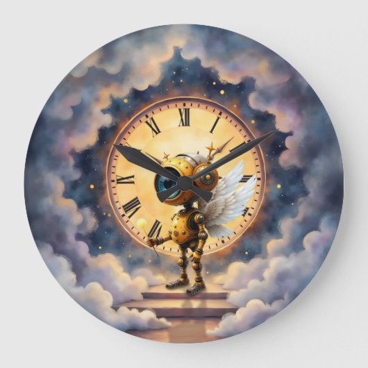 Robby the Winged Timekeeper – Wings of Time Series Grote Klok (Voorkant)