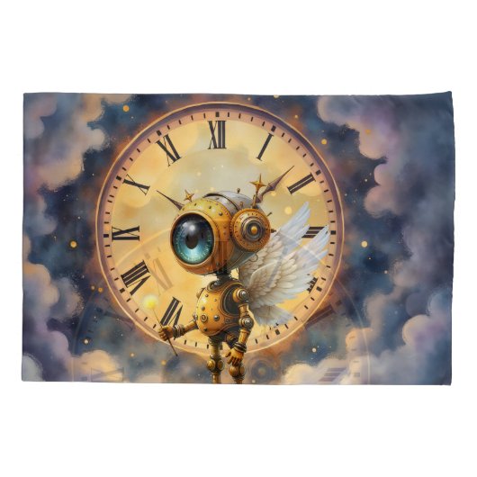 Robby the Winged Timekeeper – Wings of Time Series Kussensloop (Achterkant)