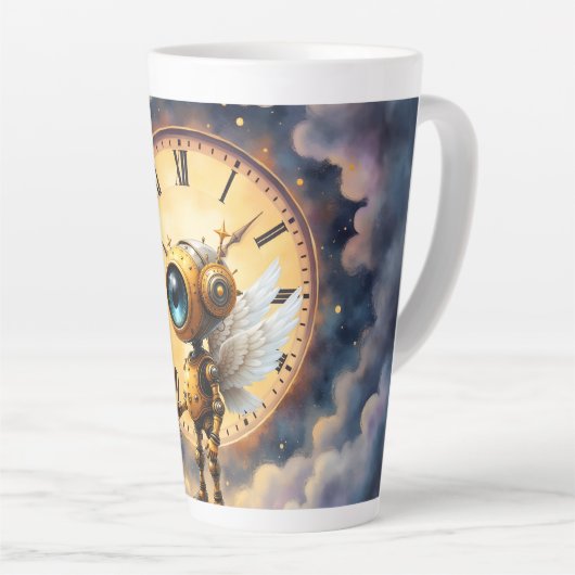 Robby the Winged Timekeeper – Wings of Time Series Latte Mok (Rechterhoek)