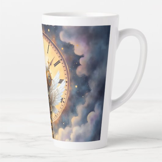 Robby the Winged Timekeeper – Wings of Time Series Latte Mok (Rechts)