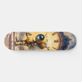 Robby the Winged Timekeeper – Wings of Time Series Persoonlijk Skateboard (Horizontaal)