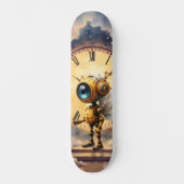 Robby the Winged Timekeeper – Wings of Time Series Persoonlijk Skateboard (Voorkant)