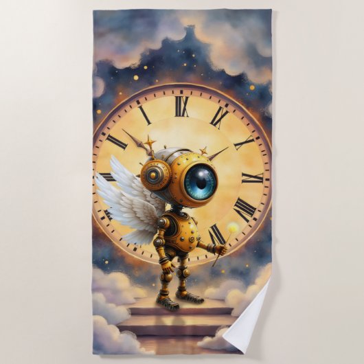 Robby the Winged Timekeeper – Wings of Time Series Strandlaken (Voorkant)