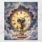 Robby the Winged Timekeeper – Wings of Time Series Wijn Etiket (Enkel label)