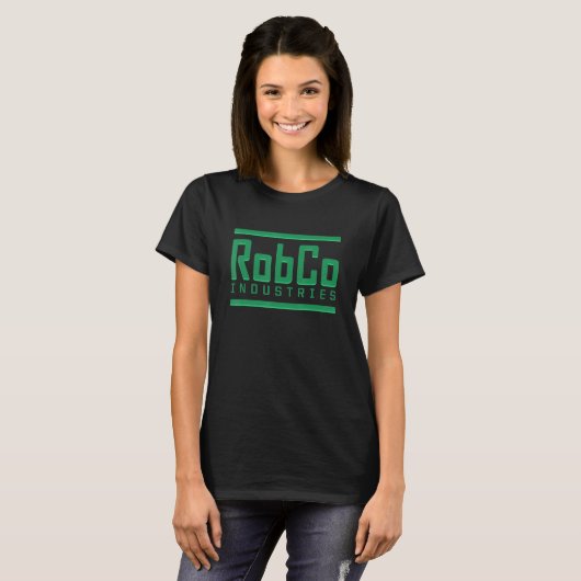 RobCo Industries Computer Robotics Gamer Fictional T-shirt (Voorkant volledig)