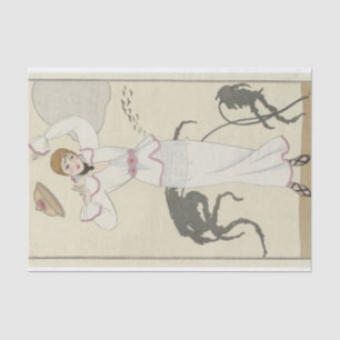 Robe de Drap Blank, 1912, door George Barbier Tissuepapier