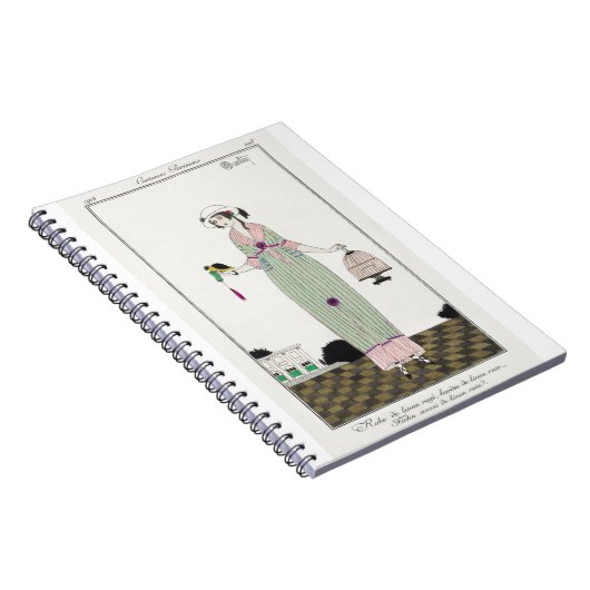 Robe de linon Charles Martin, Mode Illustratie Notitieboek (Rechterzijde)