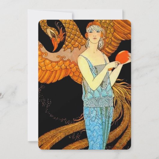 "Robe de Soir" Art Deco van George Barbier Kaart (Voorkant)